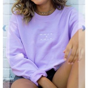 Purple HWLF Crewneck Sweater